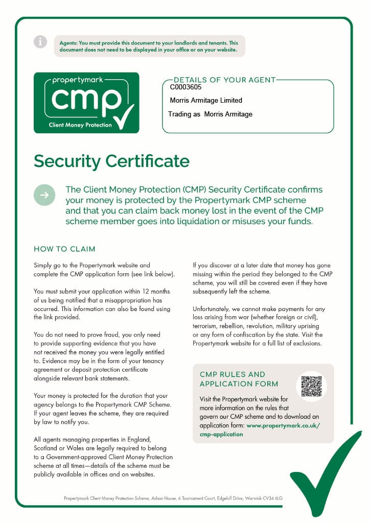 Newmarket branch CMPS certificate