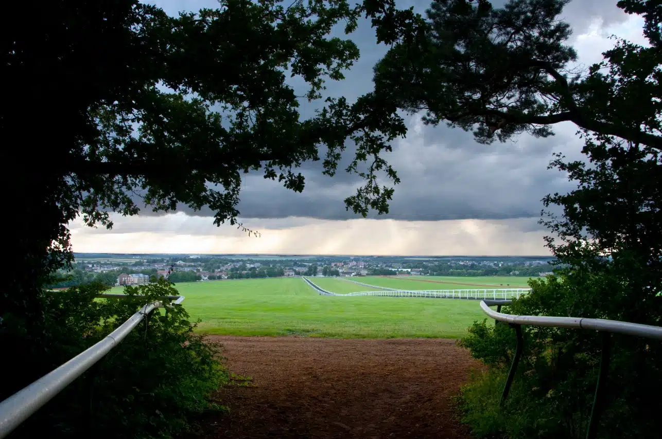 Newmarket Gallops Storm Approaching