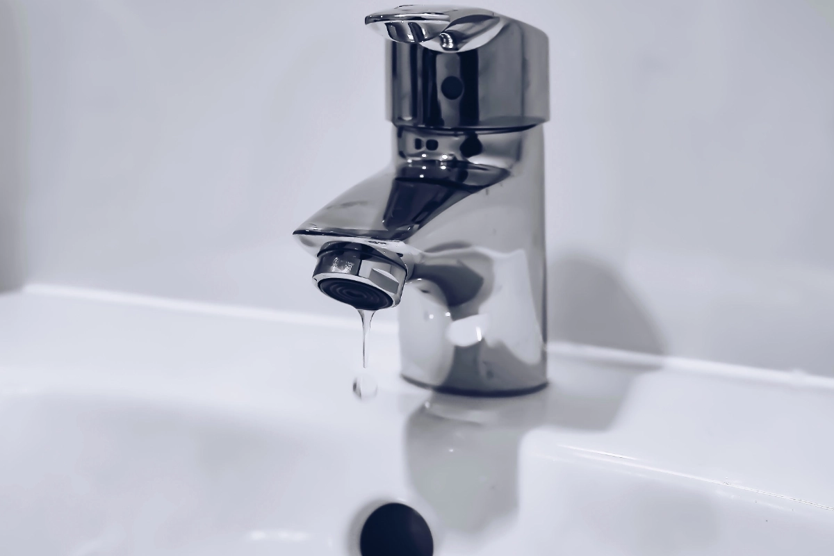 Leaking tap in a property